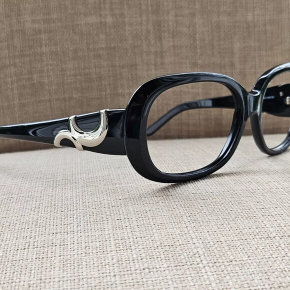 Kirkland Signature Women Glasses/Sunglasses Frame Muscat Black Eyeglasses Italy - Picture 2 of 11